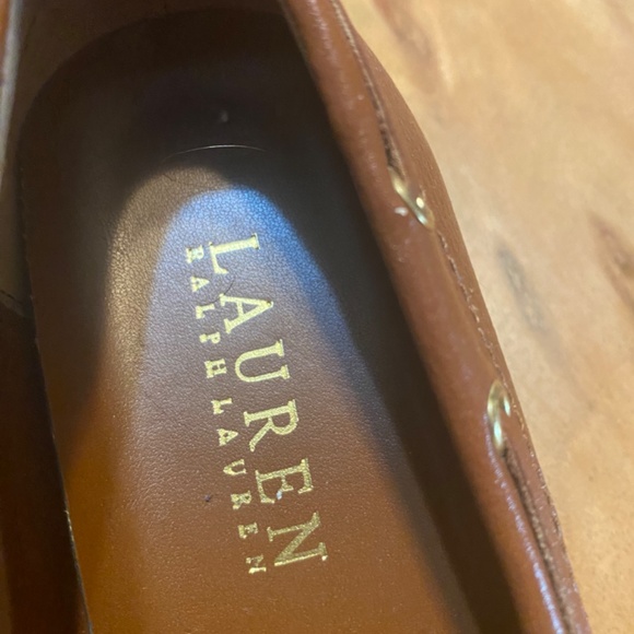 Ralph Lauren leather wedged heel loafers. Size 5.5 - Picture 14 of 16